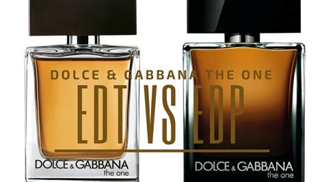 dolce gabbana the one edp vs edt